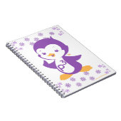 Peppy Paars Penguin Notitieboek (Rechterzijde)
