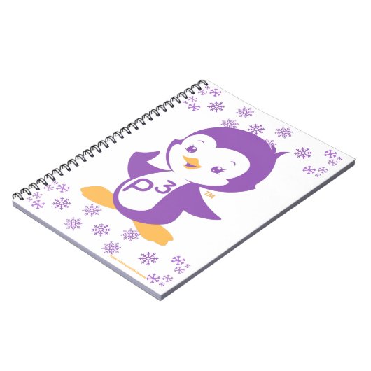 Peppy Paars Penguin Notitieboek (Linkerzijde)