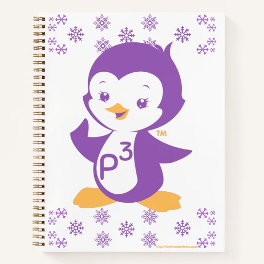 Peppy Paars Penguin Notitieboek (Voorkant)