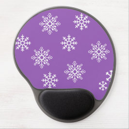 Peppy Paars Penguin sneeuwvlok Gel Muismat