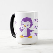 Peppy Paarse Penguin mok (Voorkant links)