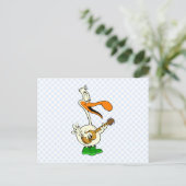 Peppy Pelican Briefkaart (Staand voorkant)
