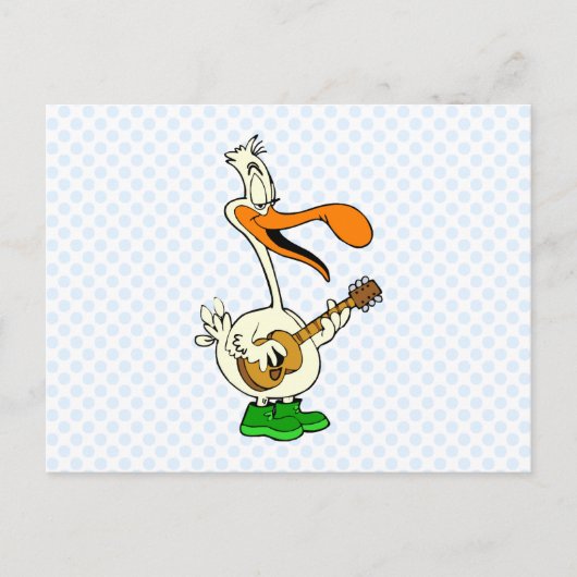 Peppy Pelican Briefkaart (Voorkant)