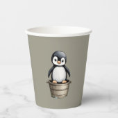 Peppy Penguin Papieren Bekers (Voorkant)