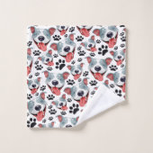 Peppy Pit Bull American Pitbull Pet Puppy Dog Bad Handdoek (Wasdoekje)