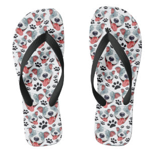 Peppy Pit Bull American Pitbull Pet Puppy Dog Teenslippers