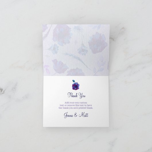 Peppy Poppies Dank je wel kaarten (Binnen)