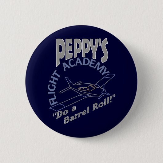 Peppy's Flight Academy Ronde Button 5,7 Cm (Voorkant)