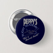Peppy's Flight Academy Ronde Button 5,7 Cm (Voorkant /achterkant)