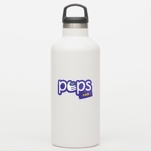 PEPS Fan sticker (Waterfles)