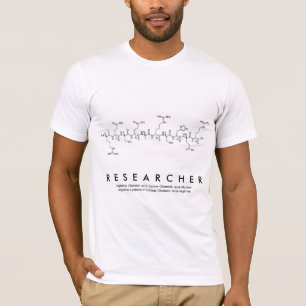 Peptide van de onderzoeker woordshirt M T-shirt