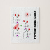 Peptidebond in chemische moleculen legpuzzel (Verticaal)