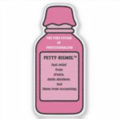 Pepto-Bismol Diane van de boekhouding sticker (Voorkant)