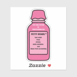 Pepto-Bismol Diane van de boekhouding sticker