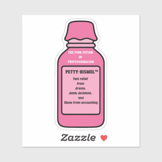Pepto-Bismol Diane van de boekhouding sticker (Vel)