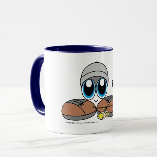 PEQE Skateboarder Mok (Voorkant links)