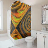 Pequeno mosaico amarelado transversal e deformado douchegordijn (In situ)