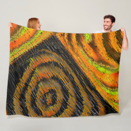 Pequeno mosaico amarelado transversal e deformado fleece deken