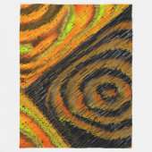 Pequeno mosaico amarelado transversal e deformado fleece deken (Voorkant)