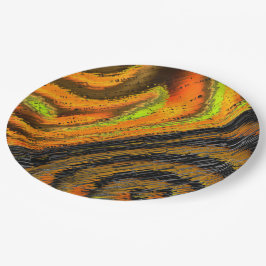 Pequeno mosaico amarelado transversal e deformado papieren bordje