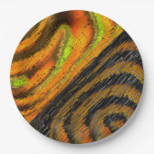 Pequeno mosaico amarelado transversal e deformado papieren bordje (Voorkant)