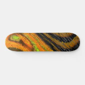 Pequeno mosaico amarelado transversal e deformado persoonlijk skateboard (Horizontaal)