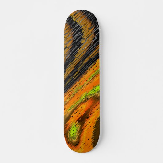 Pequeno mosaico amarelado transversal e deformado persoonlijk skateboard (Voorkant)