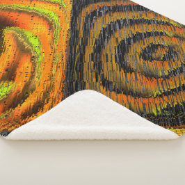 Pequeno mosaico amarelado transversal e deformado sherpa deken