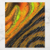 Pequeno mosaico amarelado transversal e deformado wijn etiket (Enkel label)