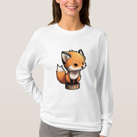 Pequeño y Tierno Zorro T-shirt (Voorkant)