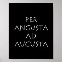 Per angusta en augusta