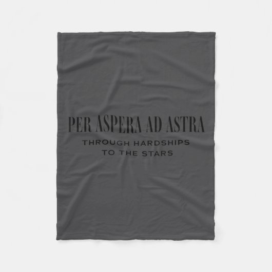 Per Aspera Ad Astra Insrational Latin Quotes Motiv Fleece Deken (Voorkant)