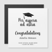 Per aspera ad astra Latin Congrat Afstuderen Kaart (Voorkant / Achterkant)