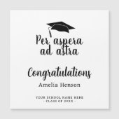 Per aspera ad astra Latin Congrat Afstuderen Kaart (Voorkant)