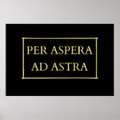 Per aspera ad astra poster (Voorkant)