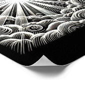 Per Aspera Ad Lux Sticker Poster (Hoek)