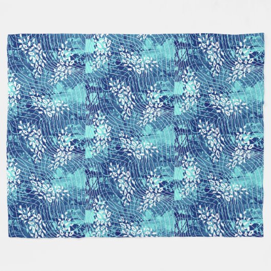Per Aspera Azure Dekbedovertrek Fleece Deken (Voorkant (Horizontaal))