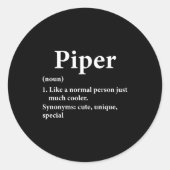 Per Definition  Ronde Sticker (Voorkant)