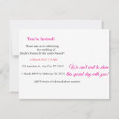 Per Kaart huwelijksuitnodiging (Achterkant)