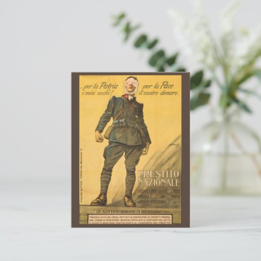 Per la Patria i miei occhi! Per la Pace il vostro Briefkaart (Staand voorkant)