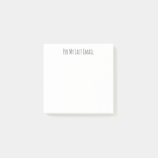 Per mijn laatste e-mail post-it 3x3 post-it® notes (Voorkant)