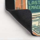 Per Mijn Laatste E-mail Skelet Retro Kantoor Muism Muismat (Hoek)