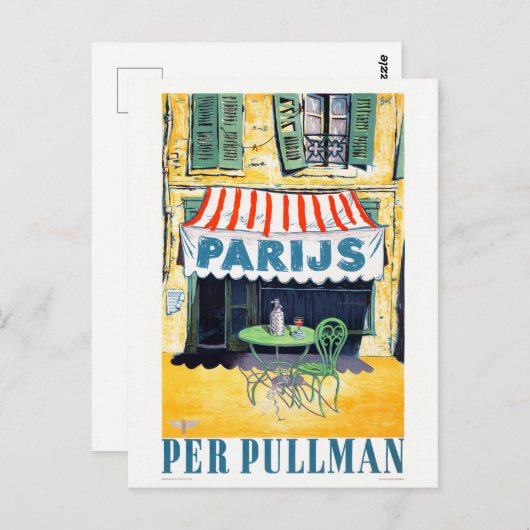 Per Pullman Vintage Poster Briefkaart (Voorkant / Achterkant)