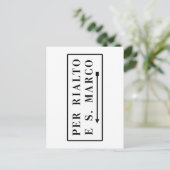 Per Rialto e S. Marco, Venetië, Italiaanse straatn Briefkaart (Staand voorkant)