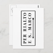 Per Rialto e S. Marco, Venetië, Italiaanse straatn Briefkaart (Voorkant / Achterkant)