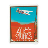 Per vliegtuig - Alice Springs Australië Magneet (Verticaal)