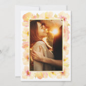 Peraches Cream Gold Lijst Foto Weduwschap Kaart (Achterkant)