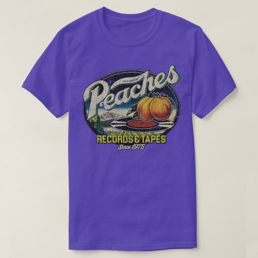 Peraches Records Tapes 1975 T-shirt (Design voorkant)
