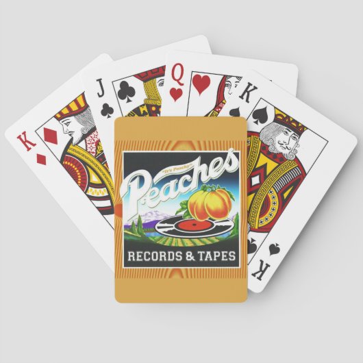 Peraches Records & Tapes Deck of Plays Pokerkaarten (Achterkant)