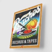Peraches Records & Tapes Wall Clock Vierkante Klok (Hoek)